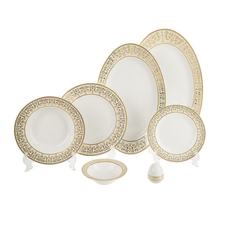 سرویس غذاخوری 28 پارچه چینی زرین ایران سری ایتالیا اف مدل مهر درجه یک Zarin Iran Porcelain Inds Italia F Mehr Dinnerware Set 28 Pieces High Grade